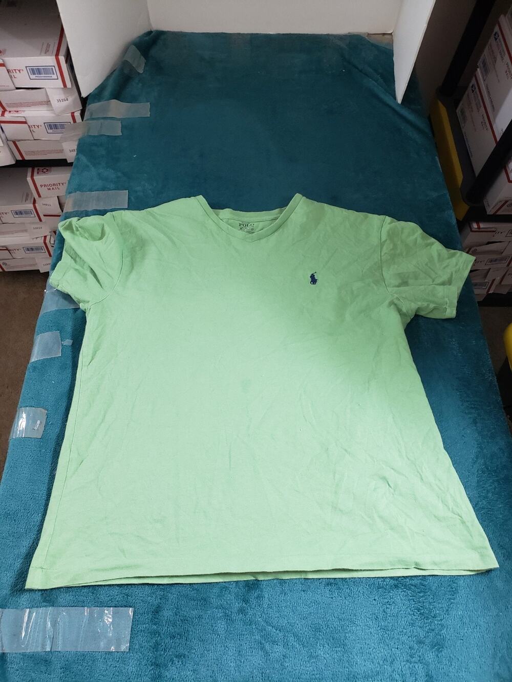 Polo Ralph Lauren Shirt Size Medium Men Green Classic Short Sleeves Logo